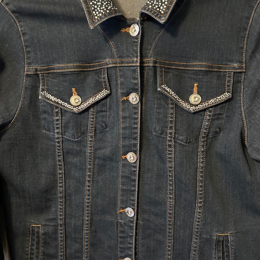 Green Bay Packers  Women's Demin Jacket  Small  Blue Denim w/Bling